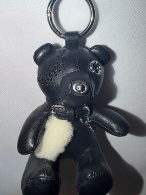 Coach Outlaw Teddy Bear Charm. Limited Edition Leather